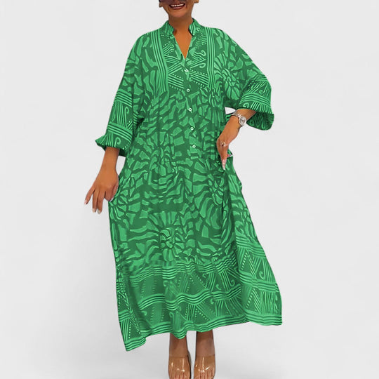 Ava – Sukienka z artystycznym wzorem