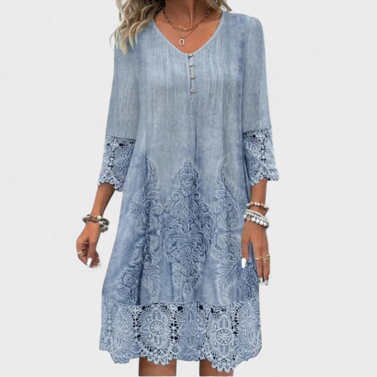 Helle - Elegancka sukienka koronkowa