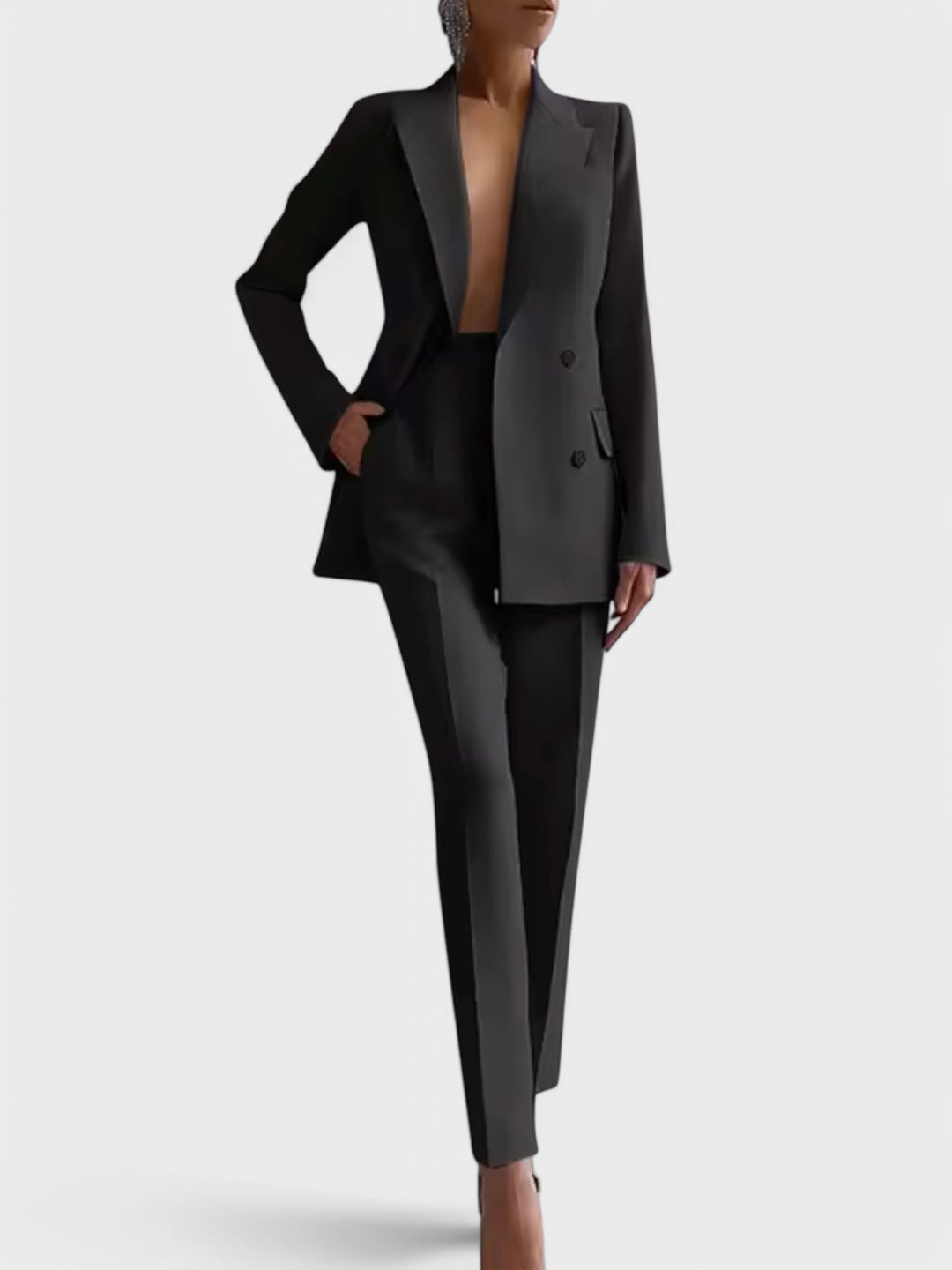 Marisa – Zestaw Marynarka i Spodnie Plisowane