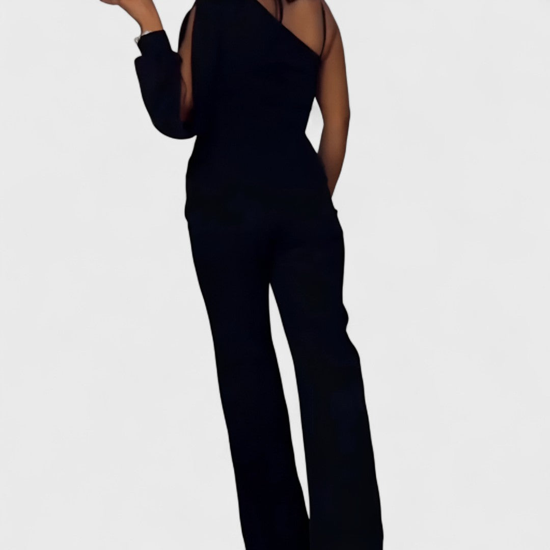 Ines - Nowoczesny kombinezon z szerokimi nogawkami