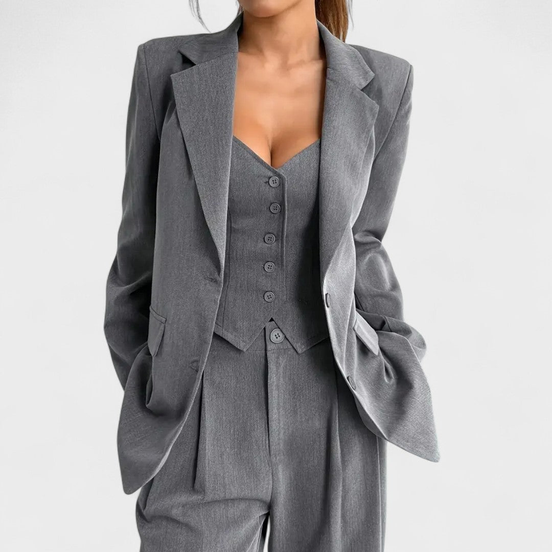 Hailey - Elegancki Garnitur 3‑Częściowy