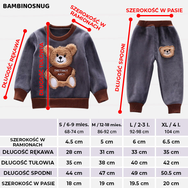 BAMBINOSNUG - DZIECIĘCY KOMPLET UBRANEK