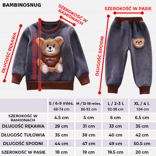 BAMBINOSNUG - DZIECIĘCY KOMPLET UBRANEK