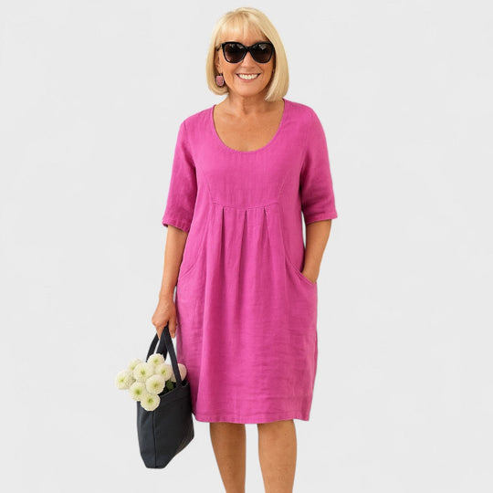 Marley - Sukienka z lnu na co dzień