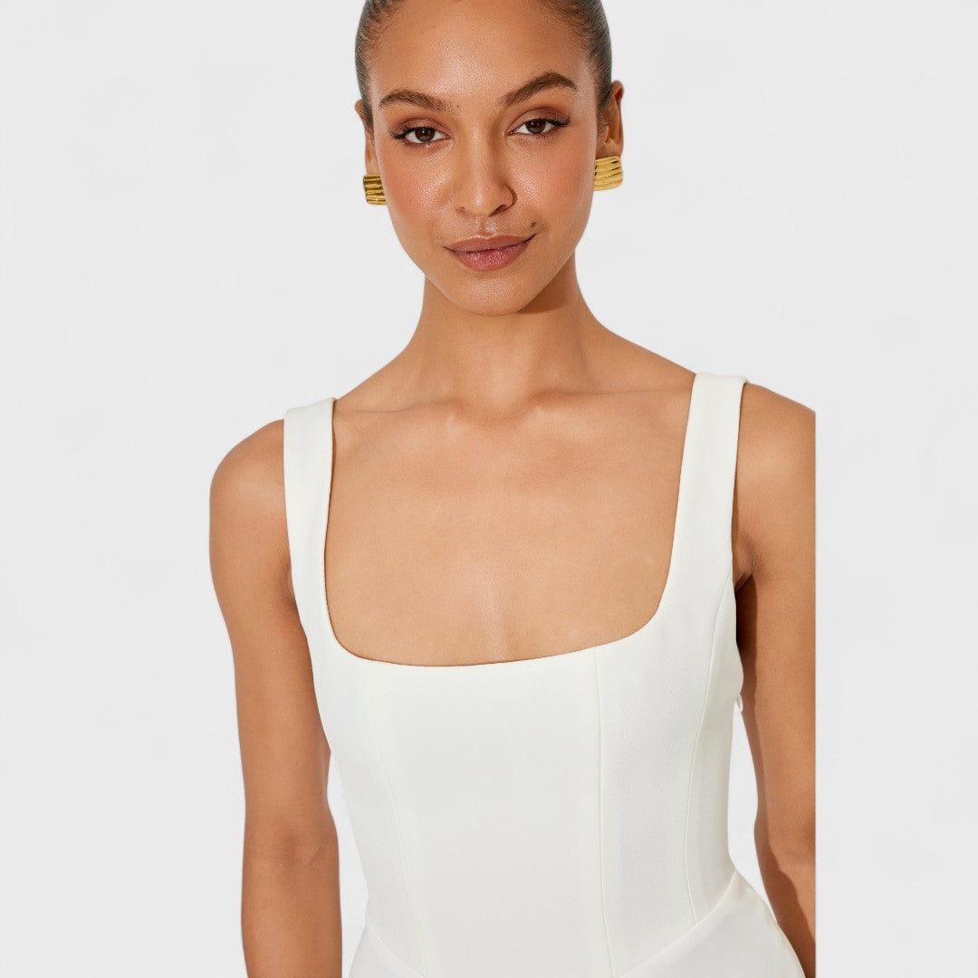 Amelia – Midi sukienka o płynnej, ponadczasowej formie