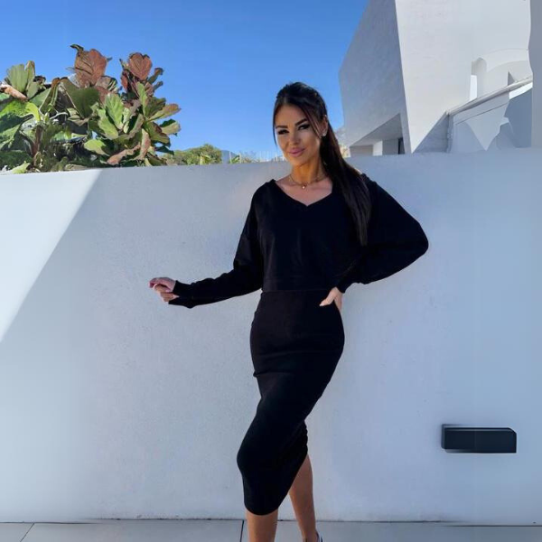 Andrine - Casualowy komplet bluzy i sukienki