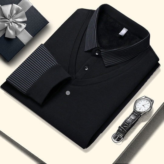 🔥49% ZNIŻKI! 🍂 Dwuczęściowa Koszula z Kołnierzykiem w Paski – Styl Jesienno-Zimowy z Oddychającej i Wygodnej Bawełny 👔📦