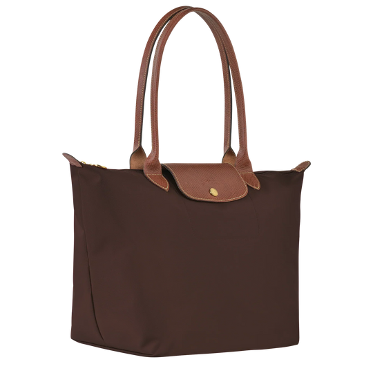 Longchamp - Duża torba Le Pliage, hebanowa