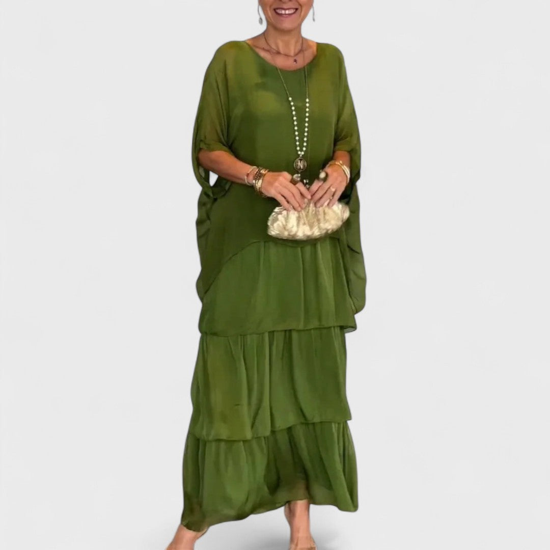 Nora - Elegancka sukienka casual boho z chiffon