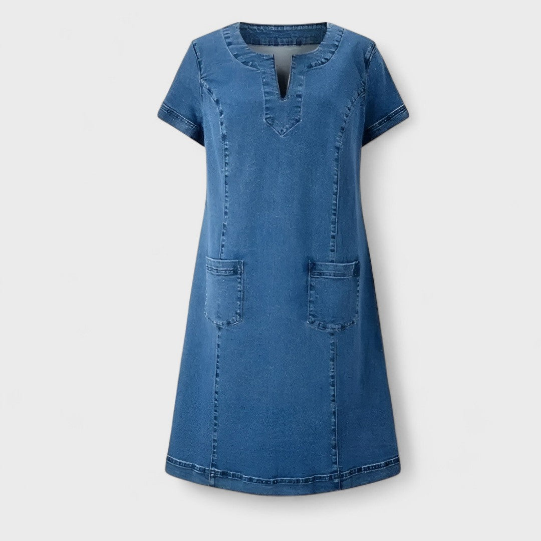 Julia – Sukienka dżinsowa z kieszeniami