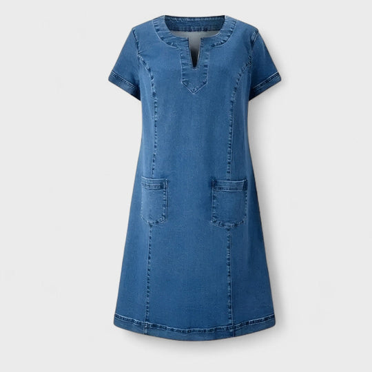 Julia – Sukienka dżinsowa z kieszeniami