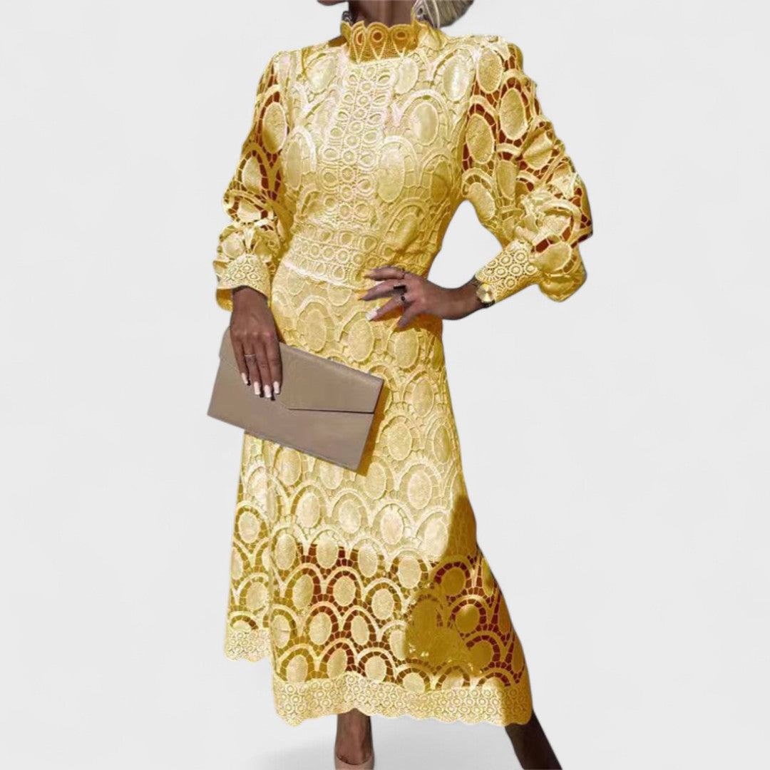 Élise - Sukienka z błyszczącej koronki, kobieca