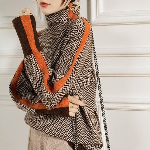 Eleanor | Luksusowy golf w jodełkę