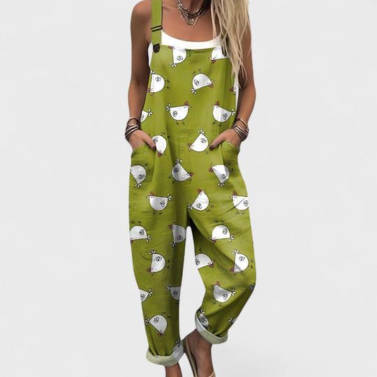 Anja - Wygodny i elegancki kombinezon o luźnym kroju