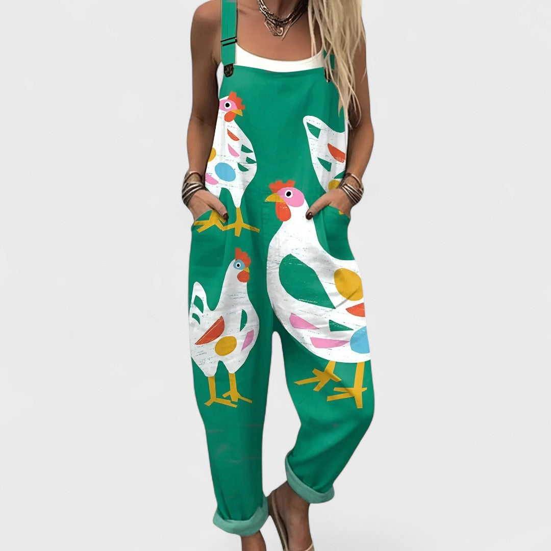 Anja - Wygodny i elegancki kombinezon o luźnym kroju