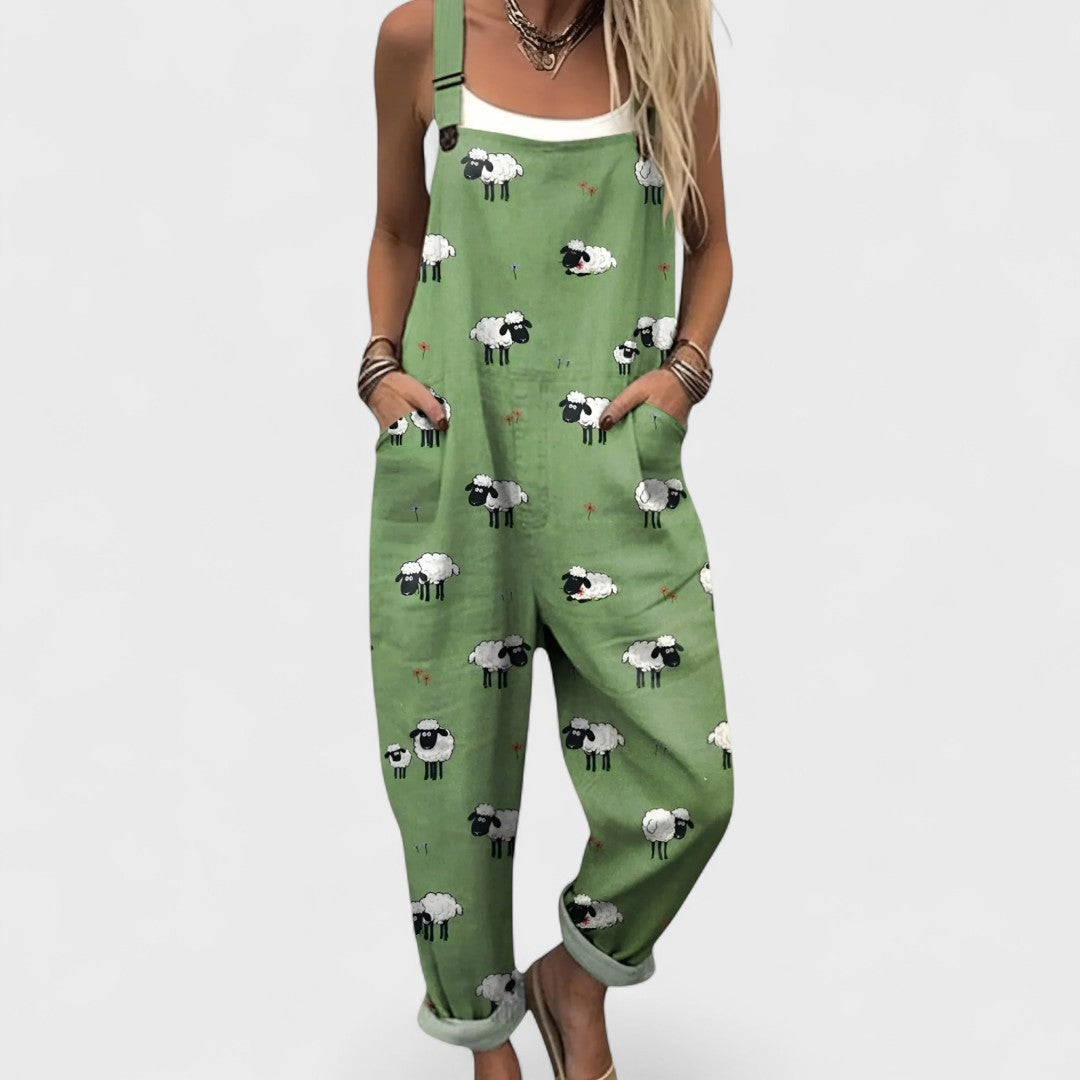 Anja - Wygodny i elegancki kombinezon o luźnym kroju