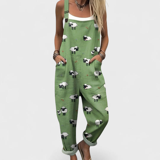 Anja - Wygodny i elegancki kombinezon o luźnym kroju