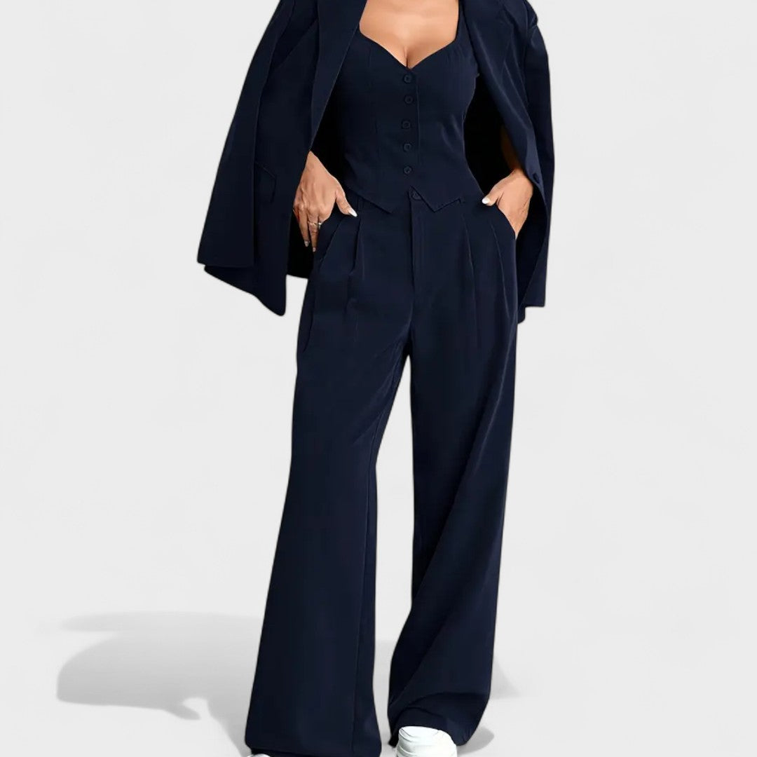 Hailey - Elegancki Garnitur 3‑Częściowy