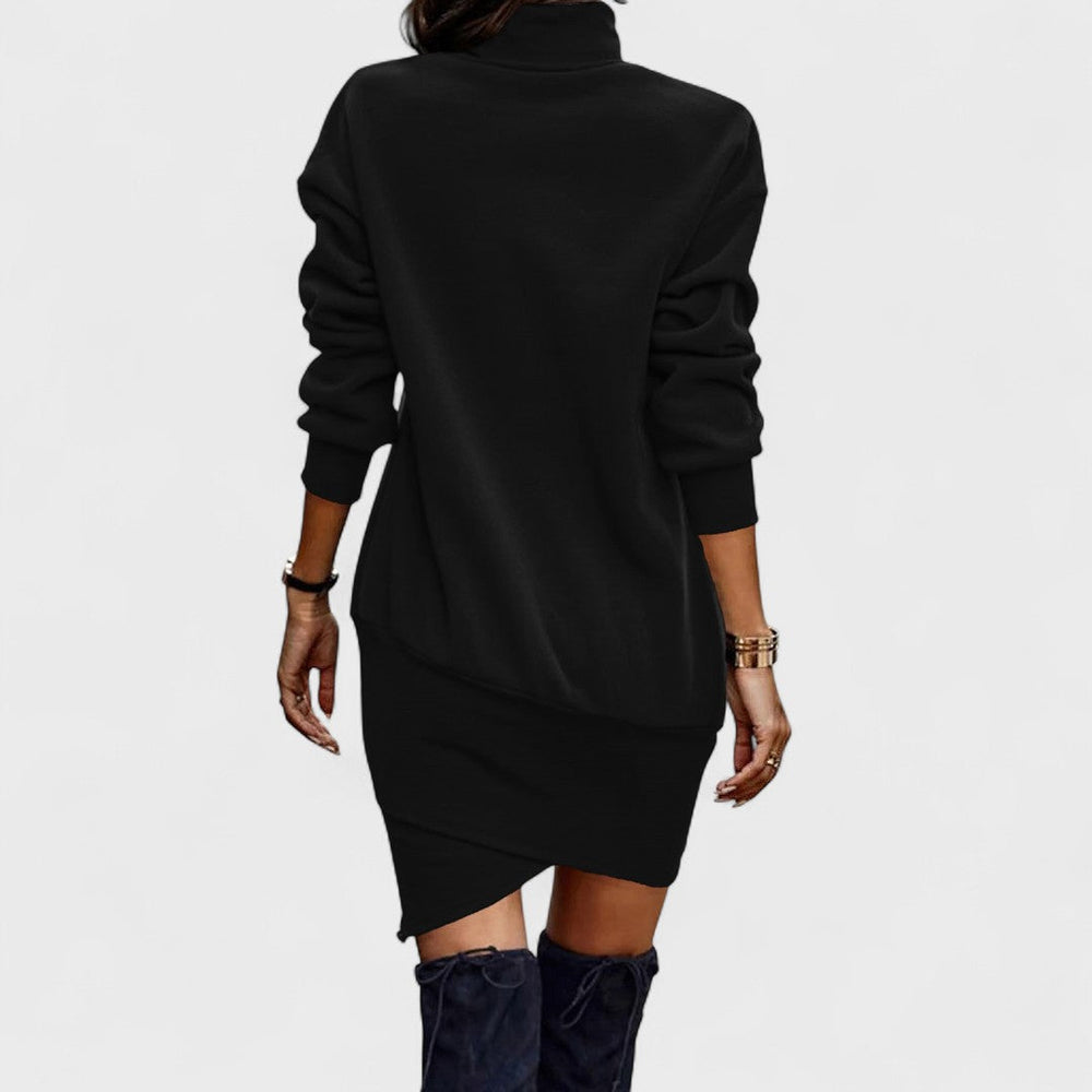 Nicolas - Casualna sukienka z długim rękawem