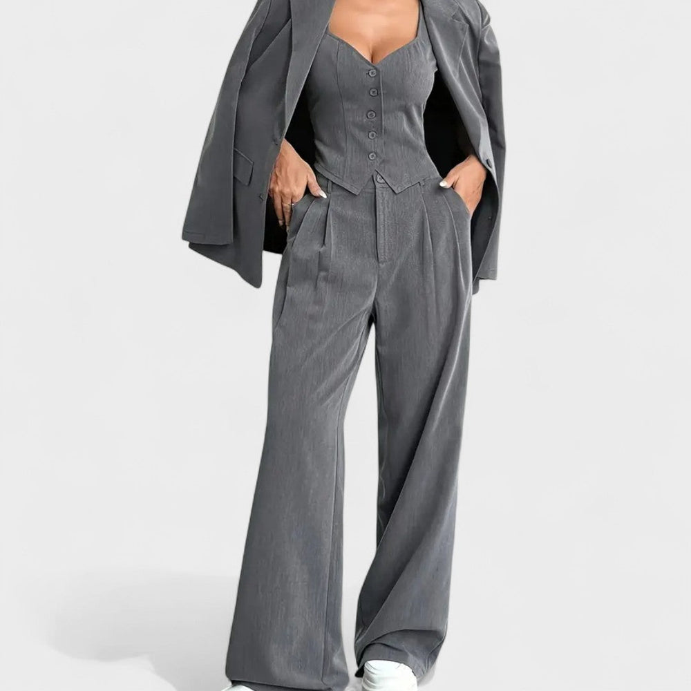 Hailey - Elegancki Garnitur 3‑Częściowy