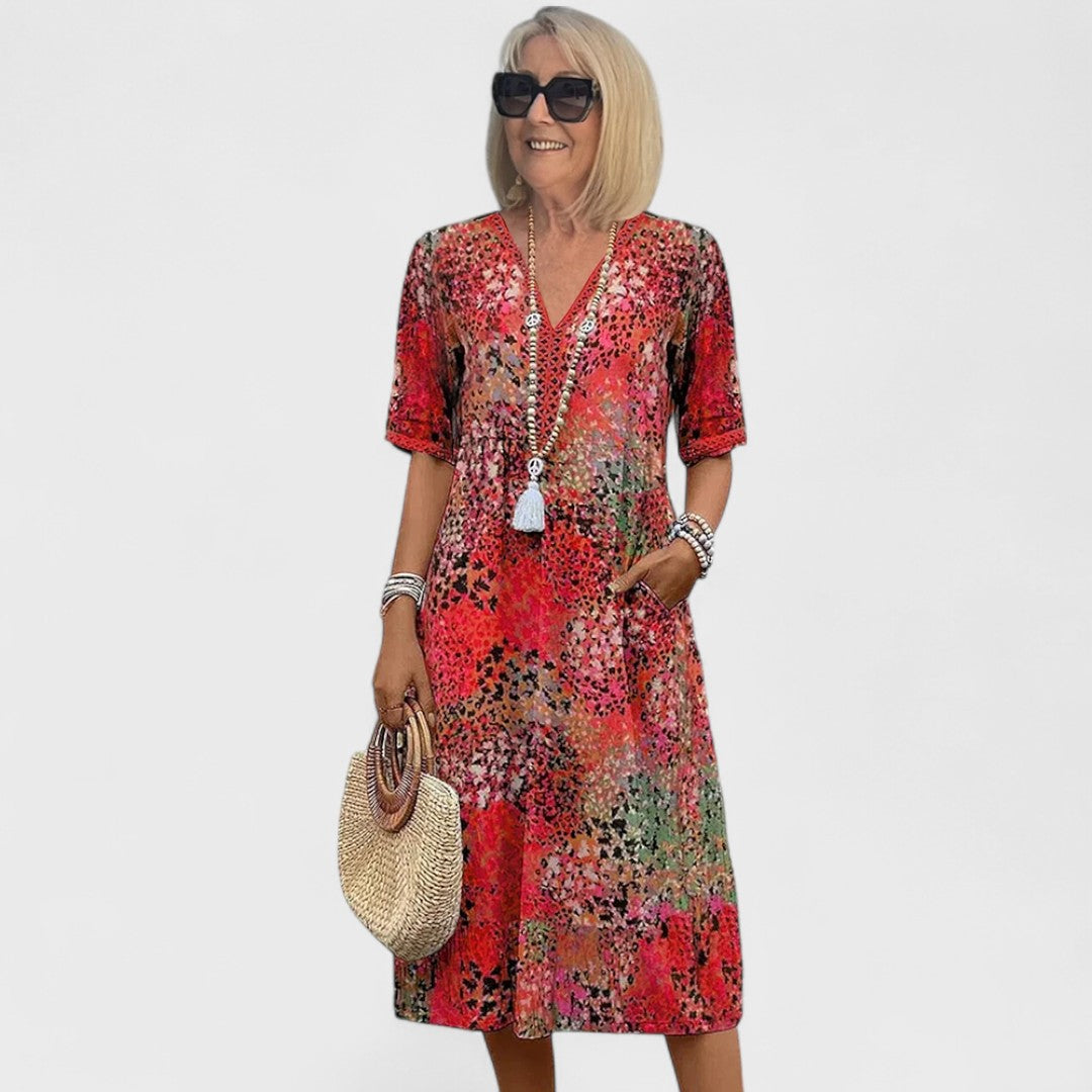 Colette - Wibrująca sukienka midi