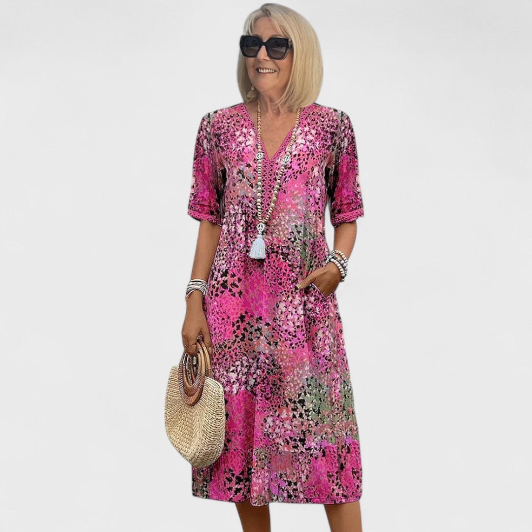 Colette - Wibrująca sukienka midi