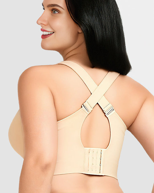 Wygodny Bezfiszbinowy Biustonosz z Pełnym Zakryciem Jelly Smoothing 2.0